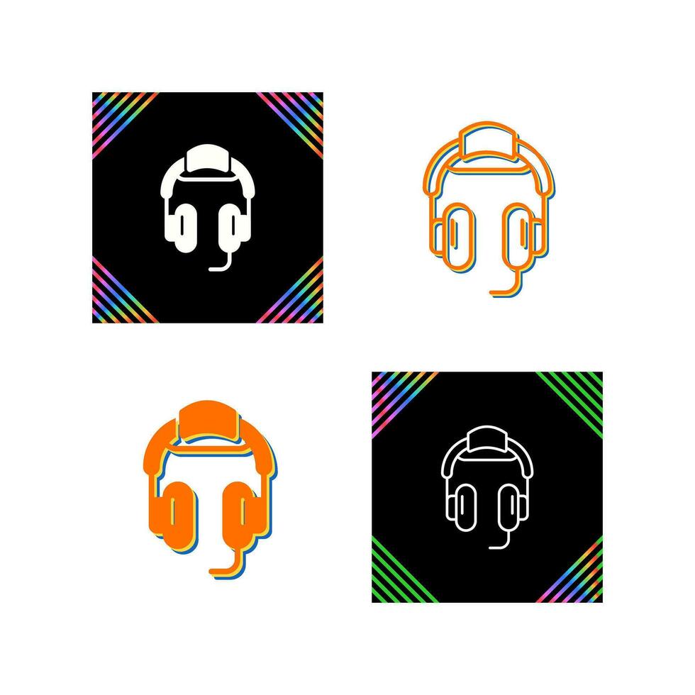 icono de vector de auriculares