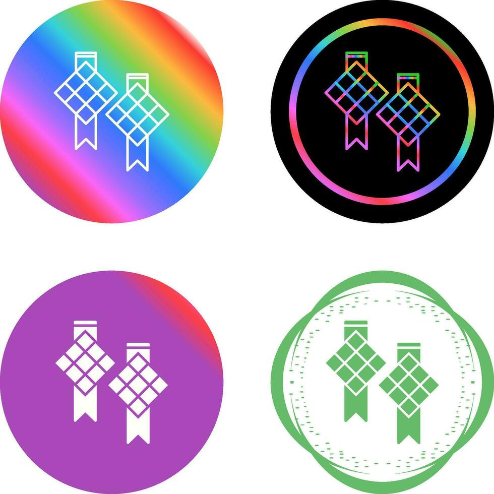 icono de vector de ketupat