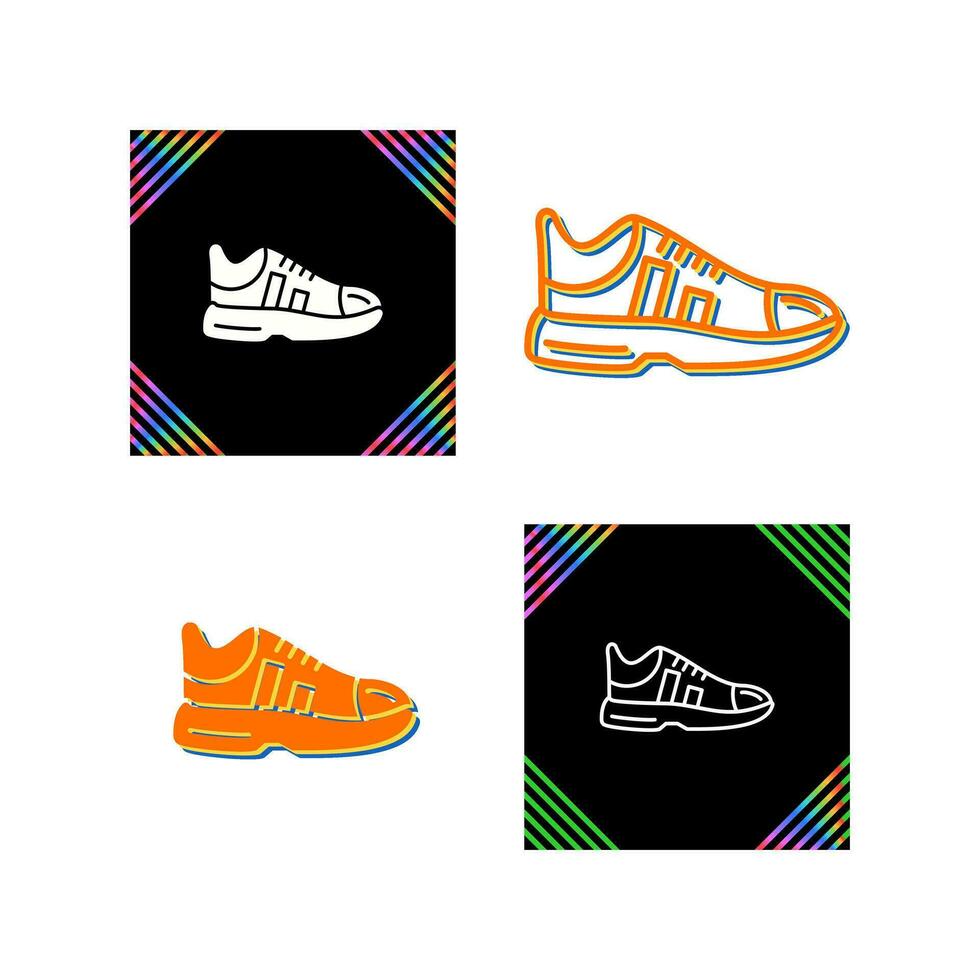 icono de vector de zapatillas