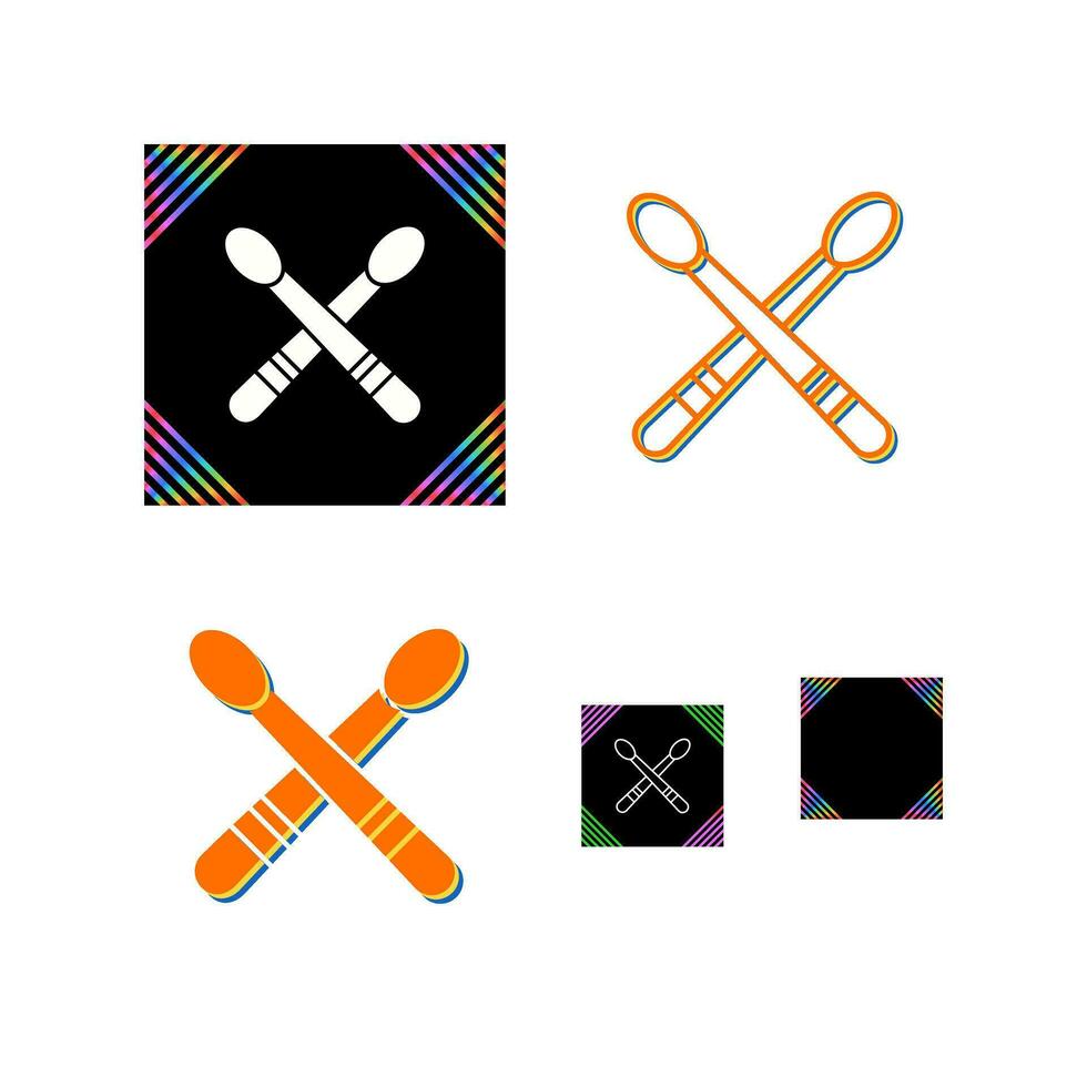 Drumsticks Vector Icon