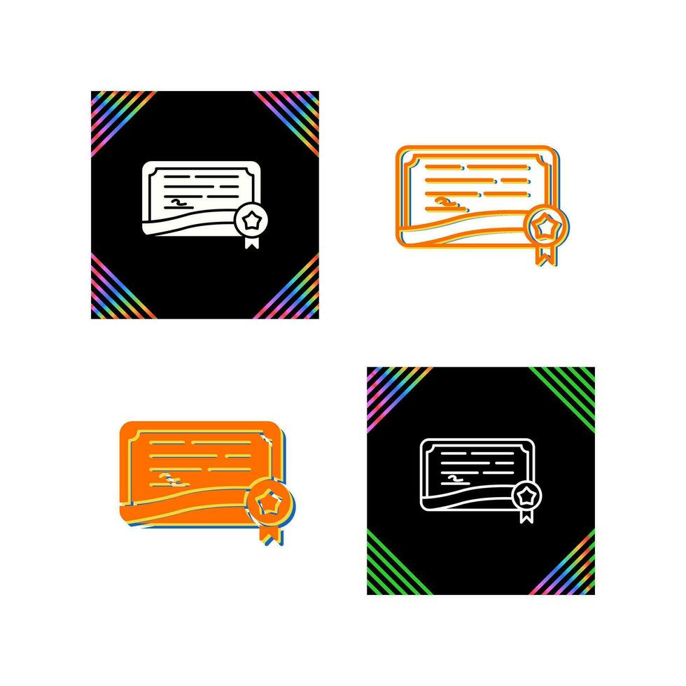 Certificate Vector Icon