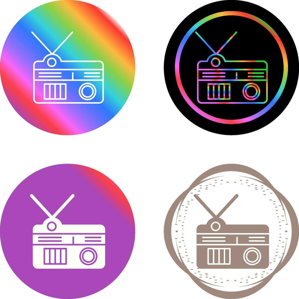 icono de vector de radio