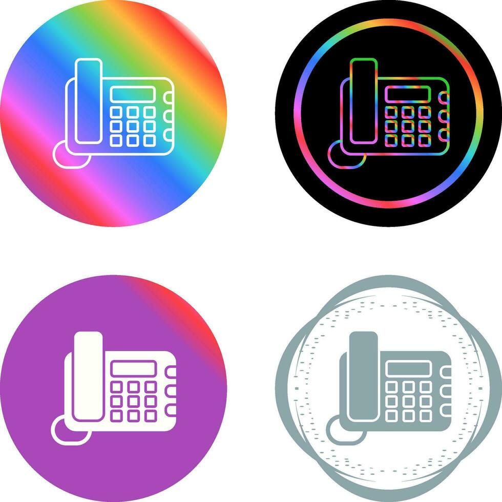 Land Line Phone Vector Icon