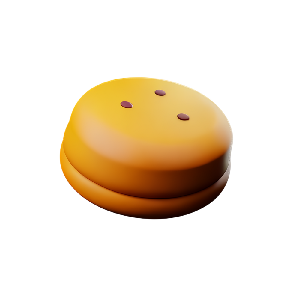 koekjes 3d renderen icoon illustratie png