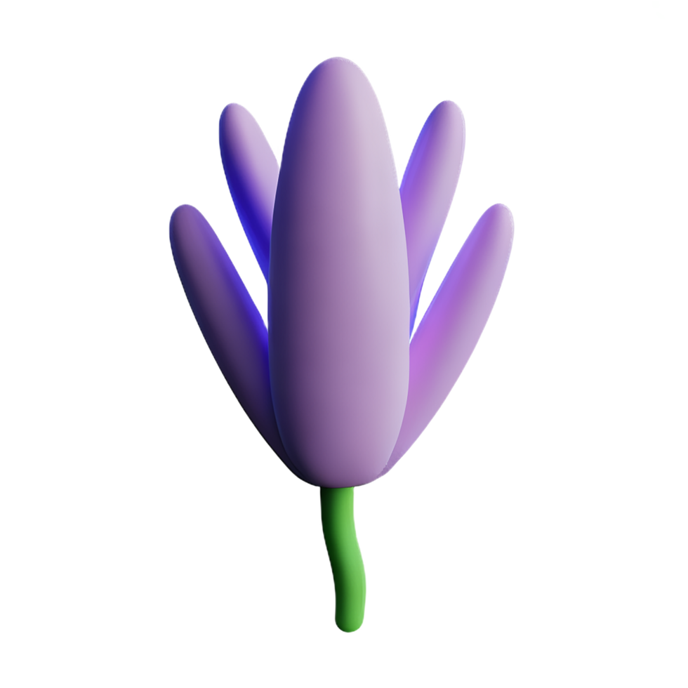 lavender 3d rendering icon illustration png
