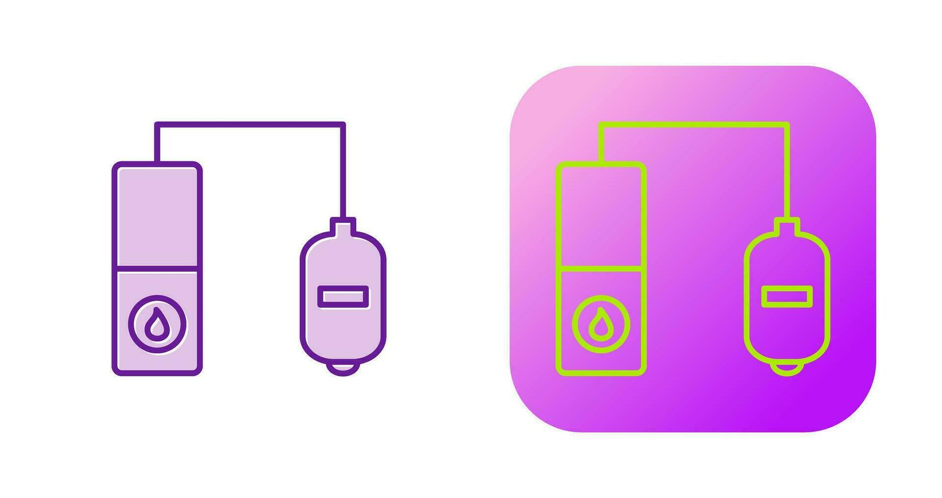 icono de vector de sistema de calefacción