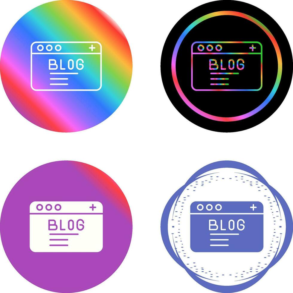 Blog Vector Icon