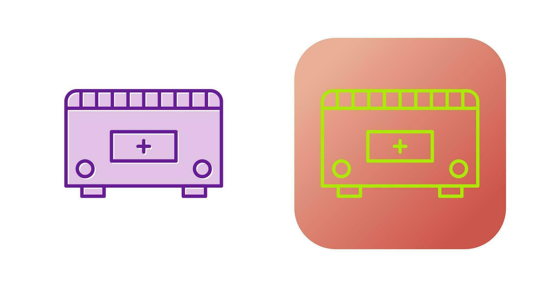 Convection Heater Vector Icon