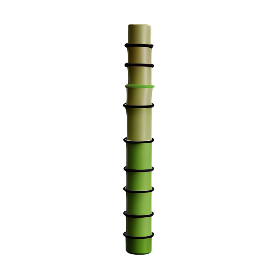 bambou 3d le rendu icône illustration png