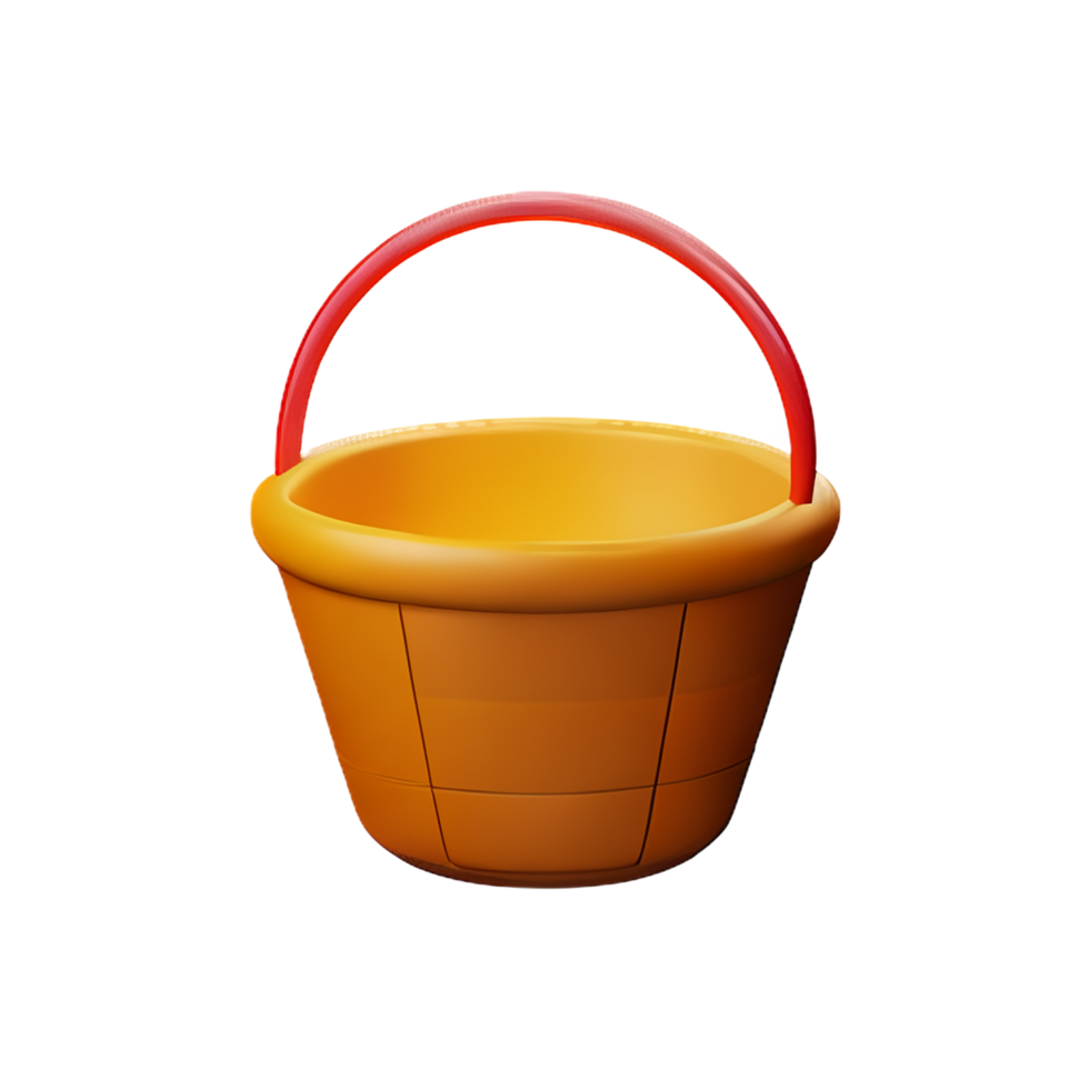 basket 3d rendering icon illustration png