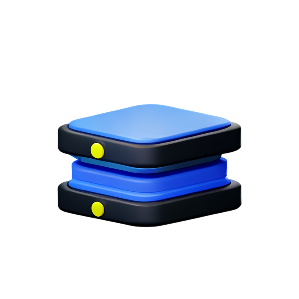 server 3d rendering icon illustration png