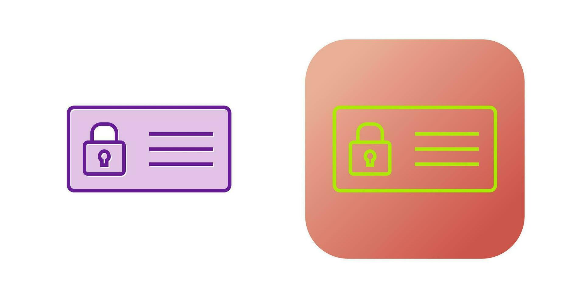 Protected Card Vector Icon