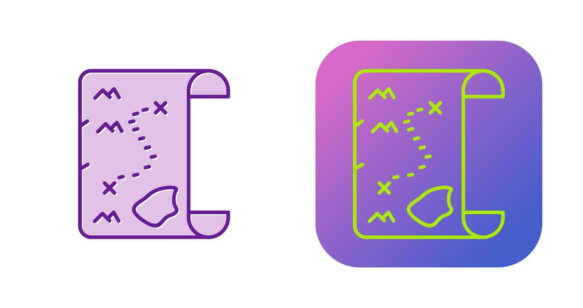 Pirate Map Vector Icon