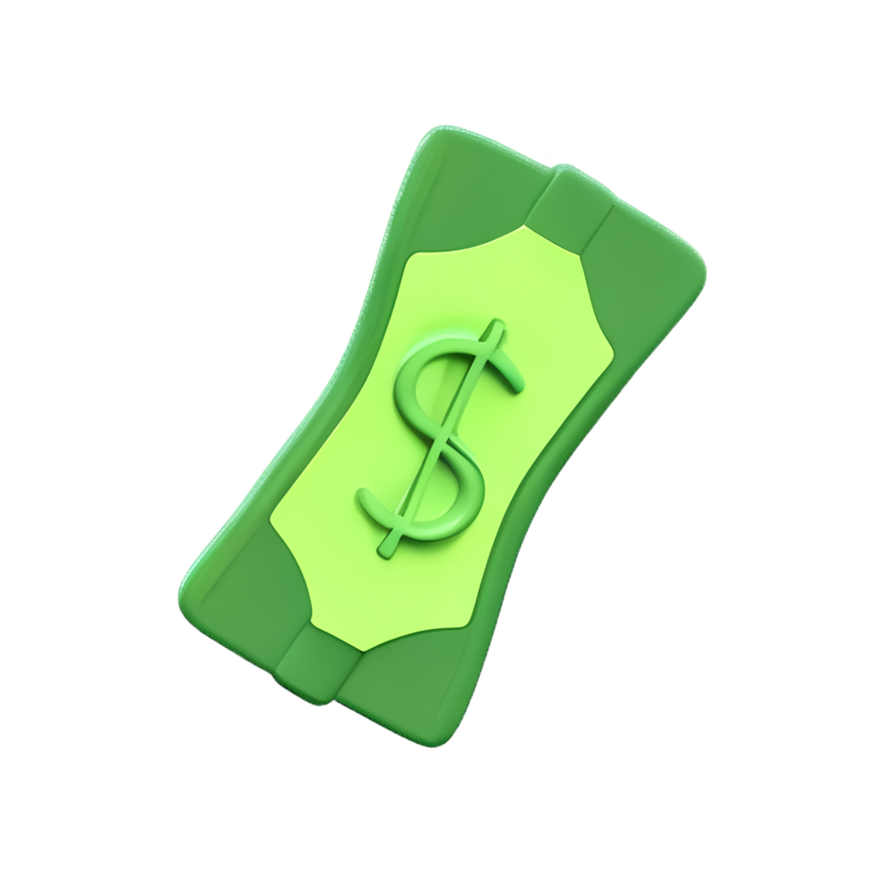 dollar 3d rendering icon illustration png