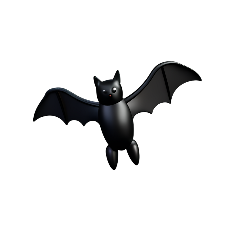 bat 3d rendering icon illustration png