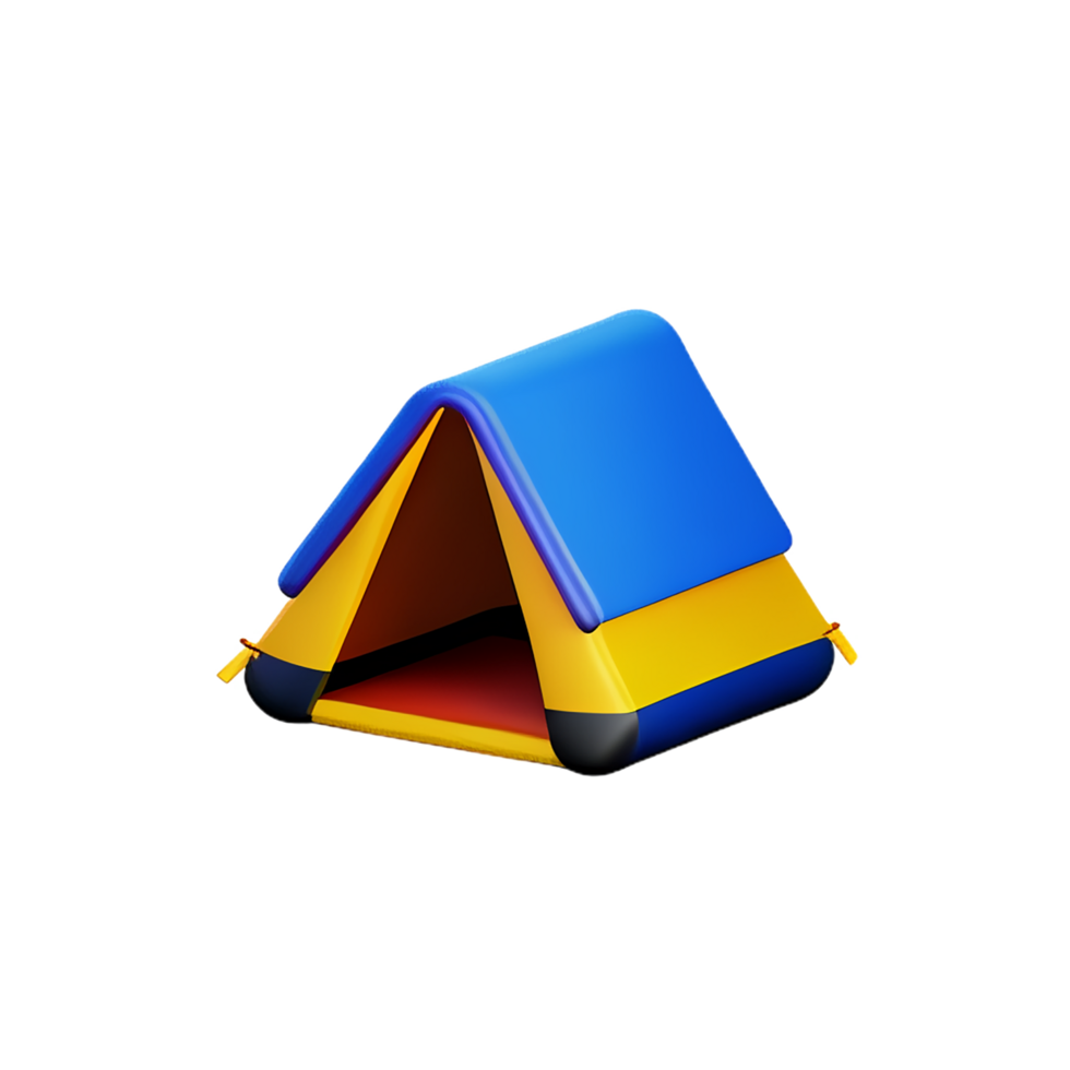 Camping 3d Rendern Symbol Illustration png