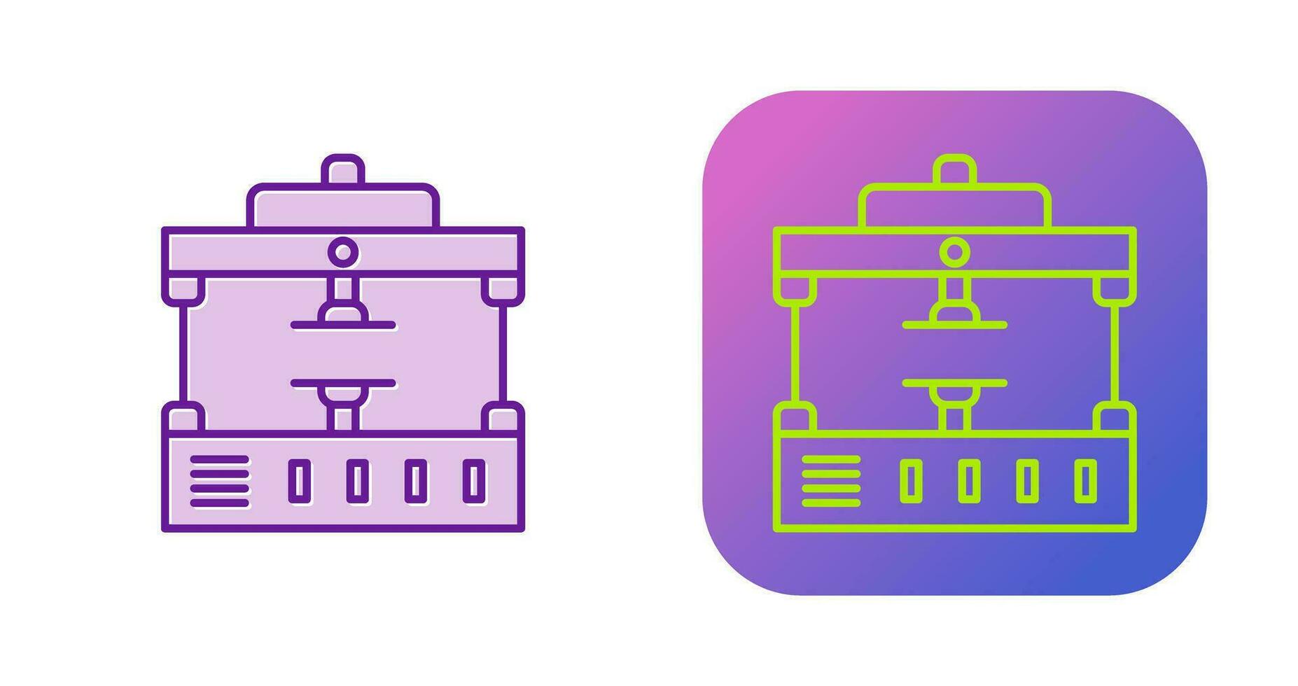 Machine Press Vector Icon