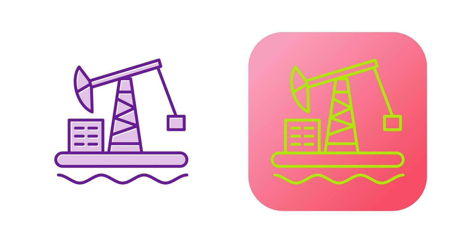 Oil Platform Vector Icon