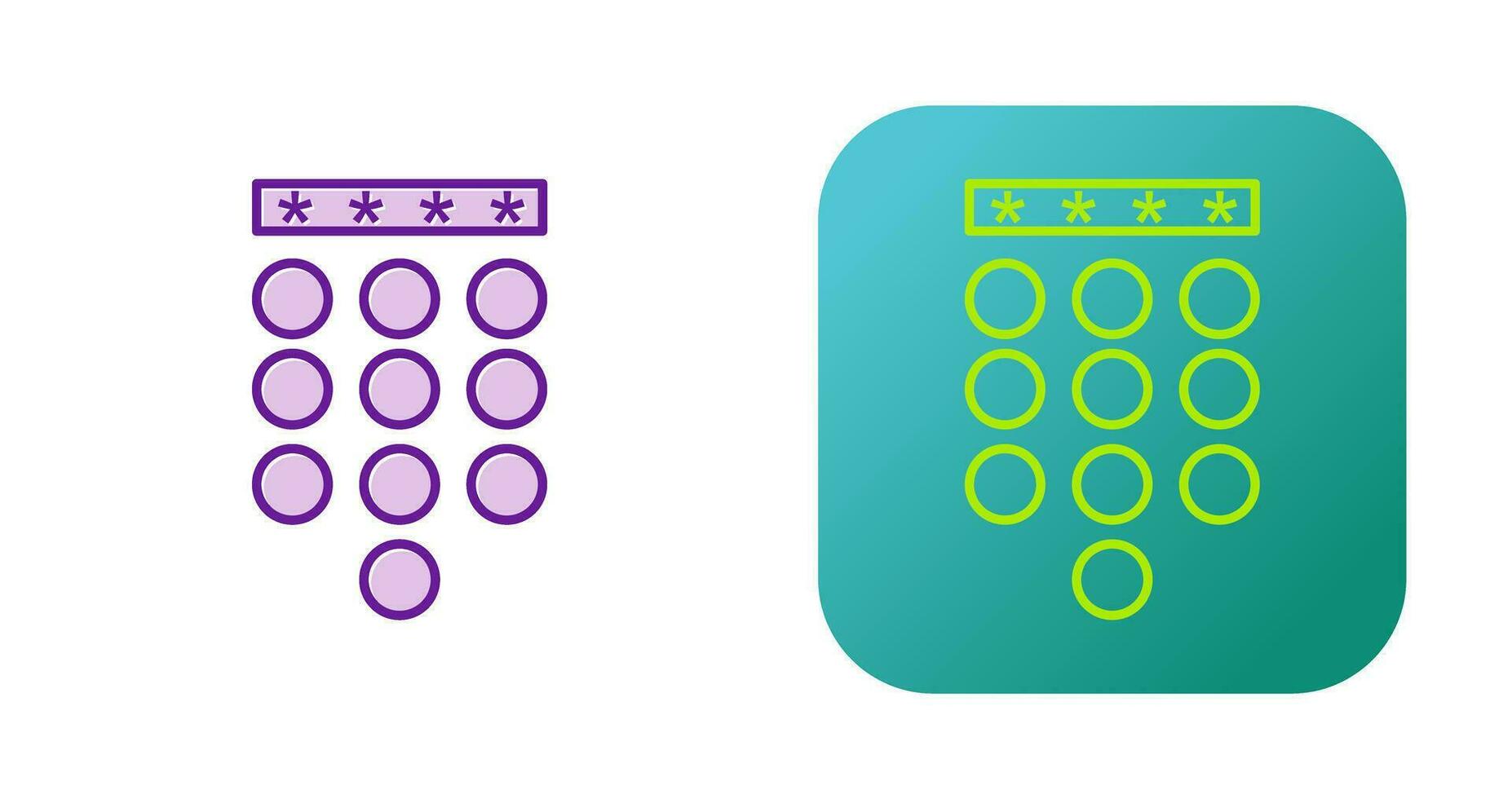 Passcode Lock Vector Icon