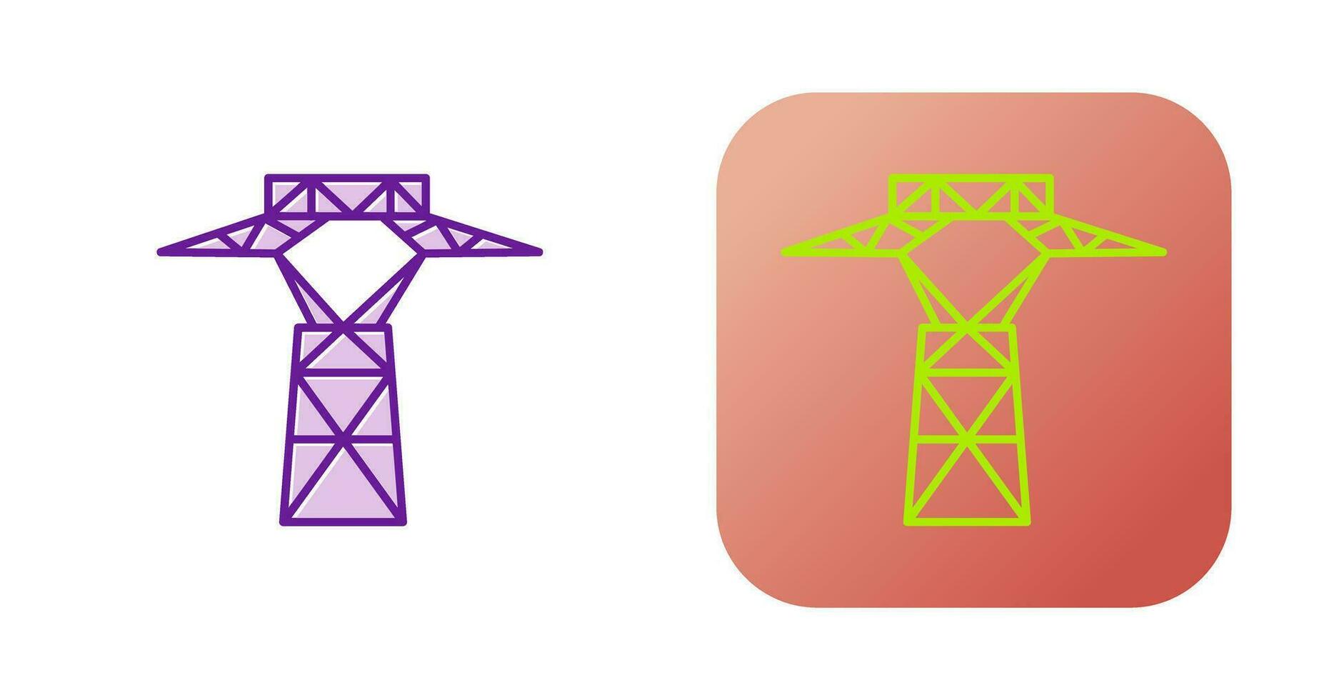 Power Line Vector Icon