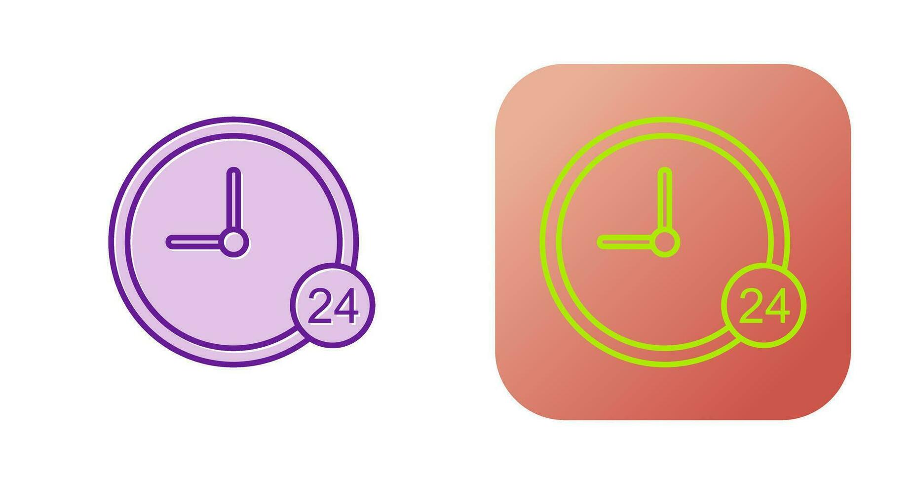 24 Hour Service Vector Icon
