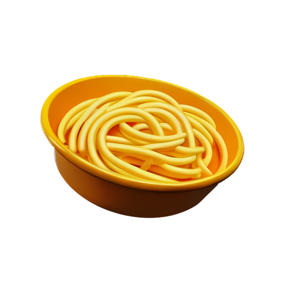 pasta 3d rendering icon illustration png