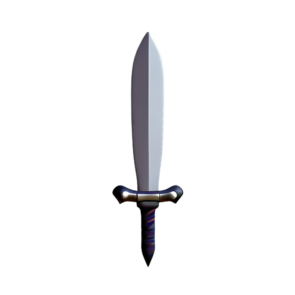 sword 3d rendering icon illustration png