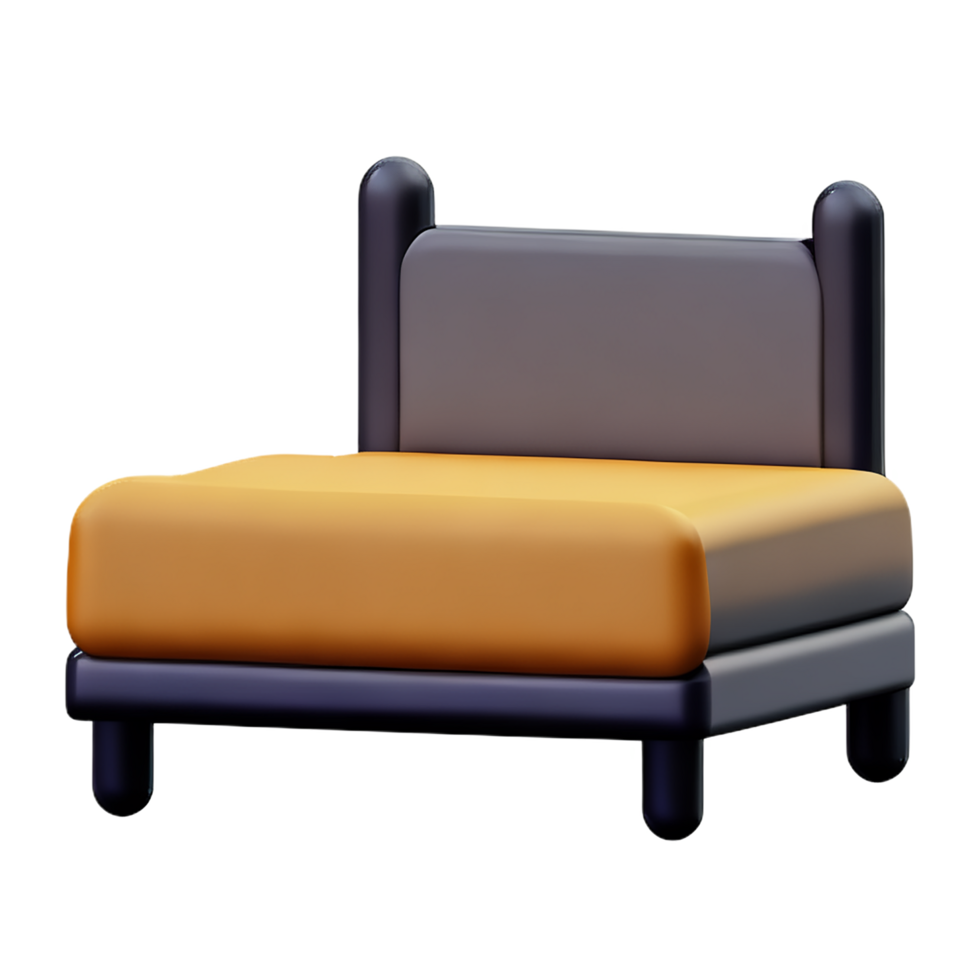 bed 3d rendering icon illustration png