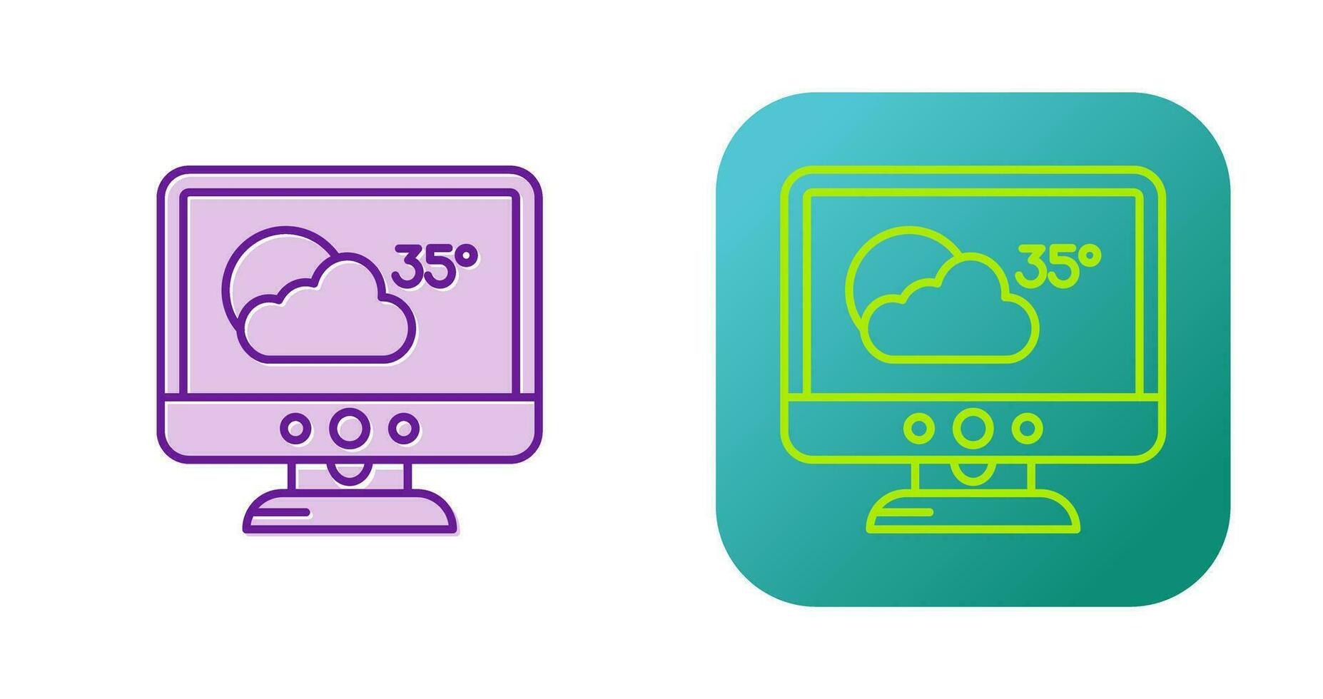 icono de vector de pronóstico del tiempo