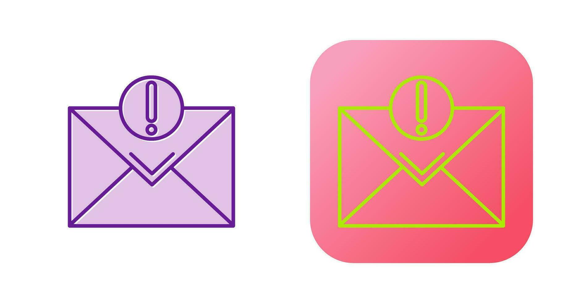 Urgent Mail Vector Icon