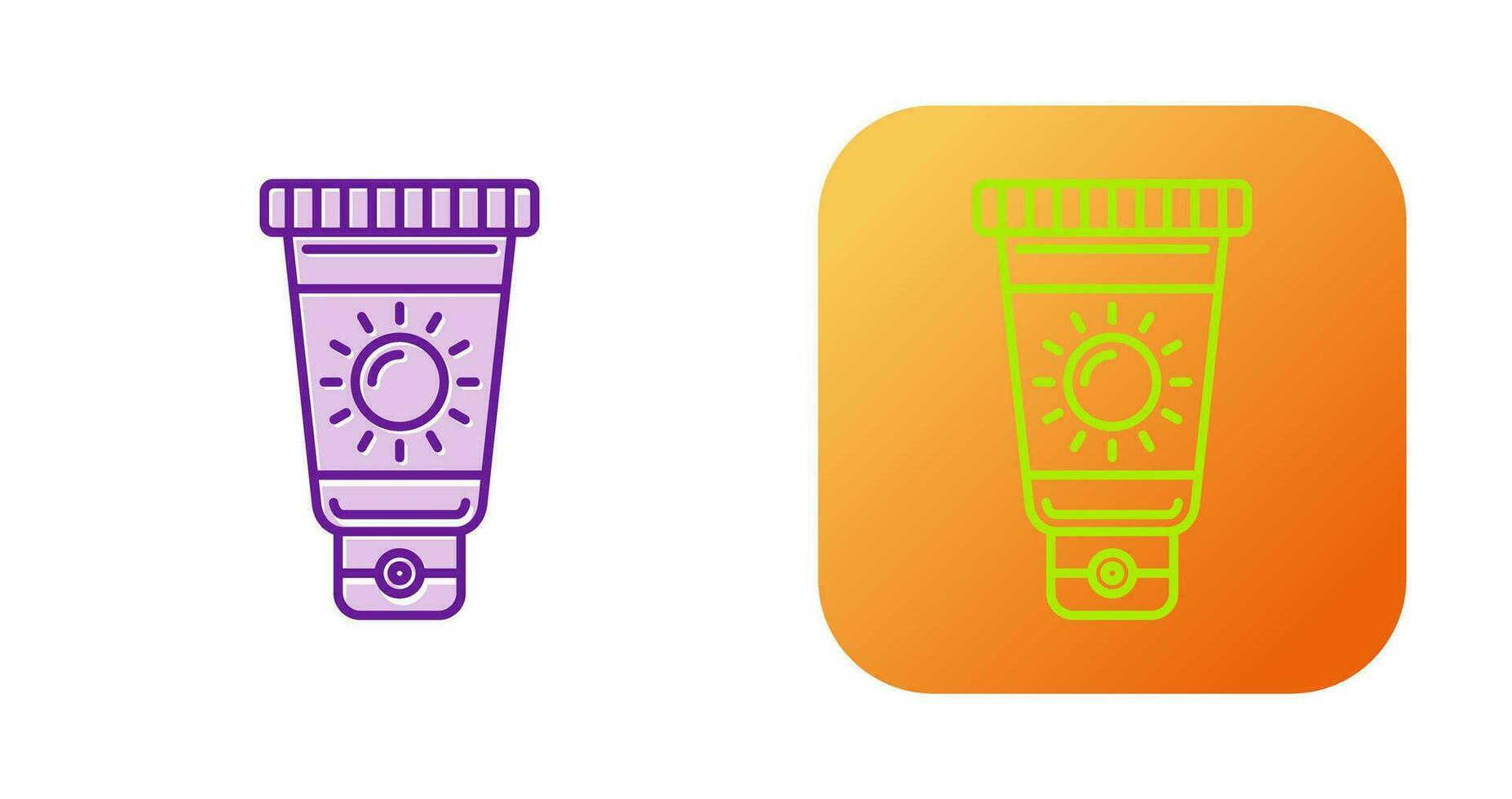 Sunscreen Vector Icon