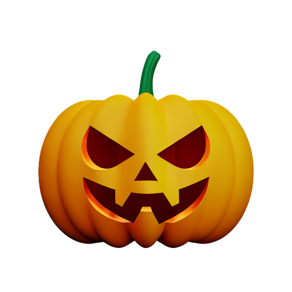 pumpkin  3d rendering icon illustration png