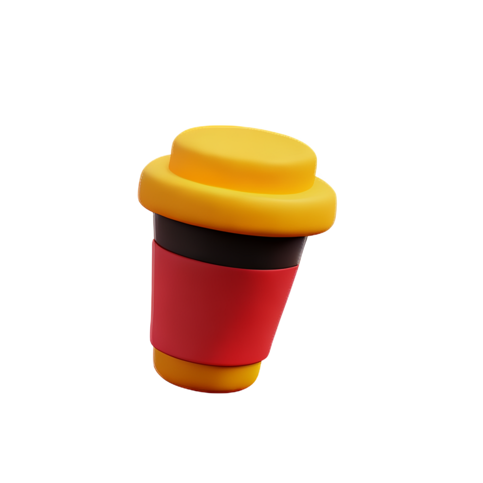 cup 3d rendering icon illustration png