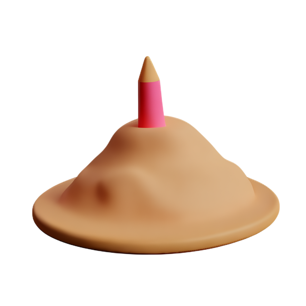 sand 3d rendering icon illustration png