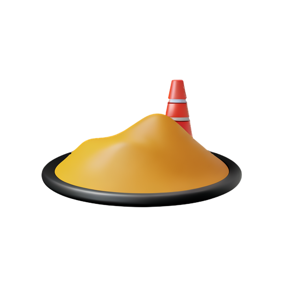 sand 3d rendering icon illustration png