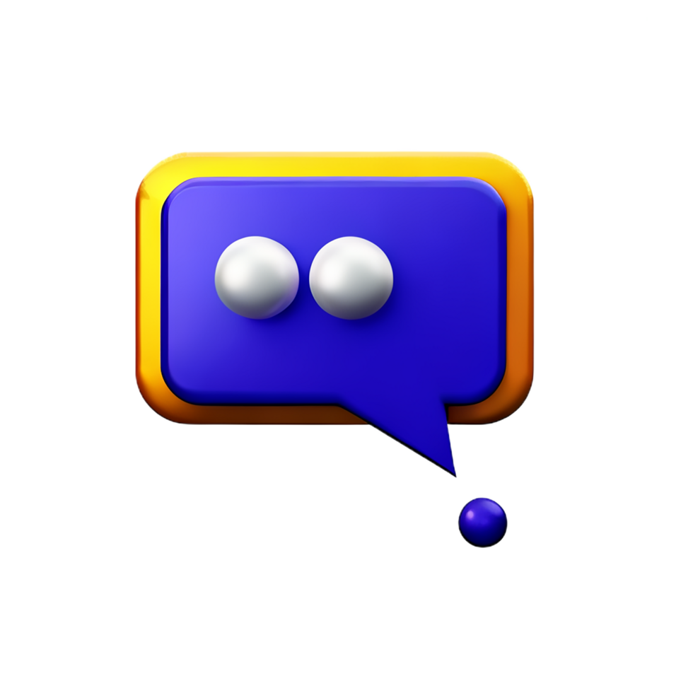 chat 3d rendering icon illustration png