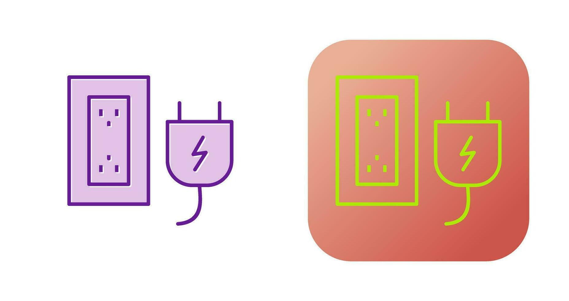 Plug and Socket Vector Icon