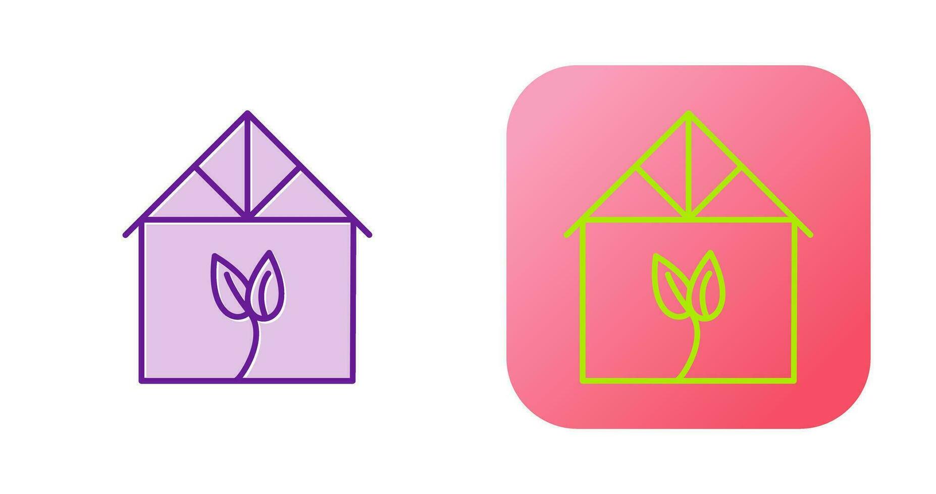 Green House Vector Icon