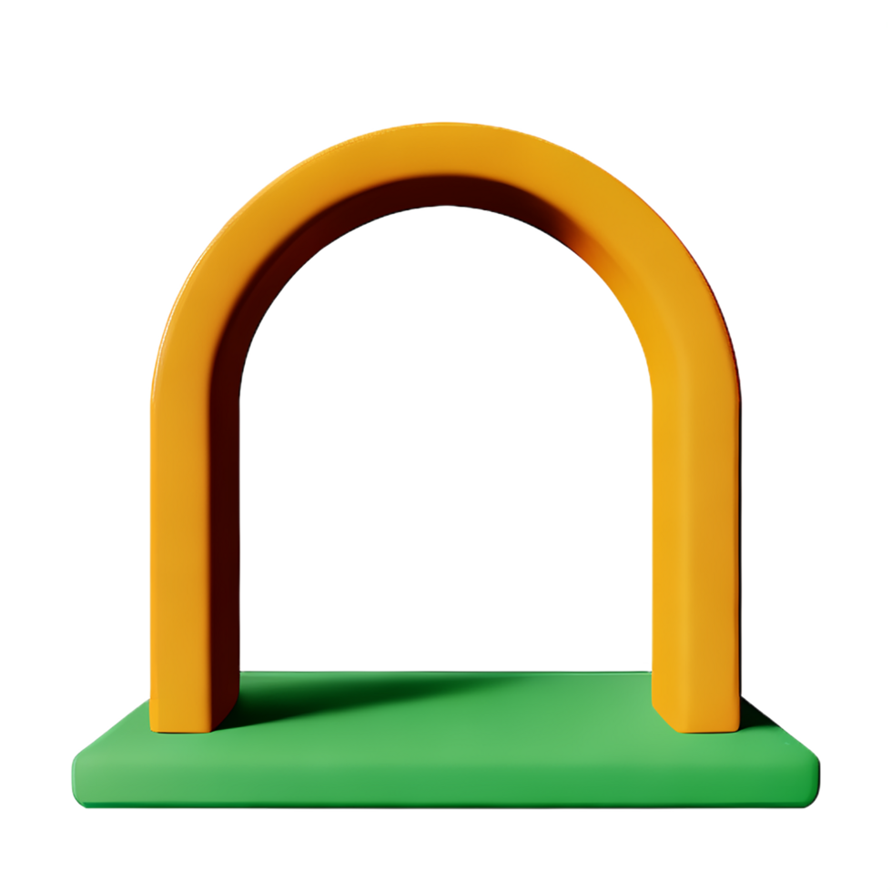 arco 3d interpretazione icona illustrazione png