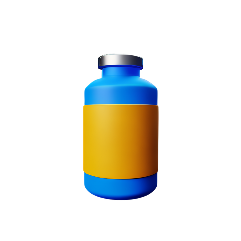 bottle 3d rendering icon illustration png
