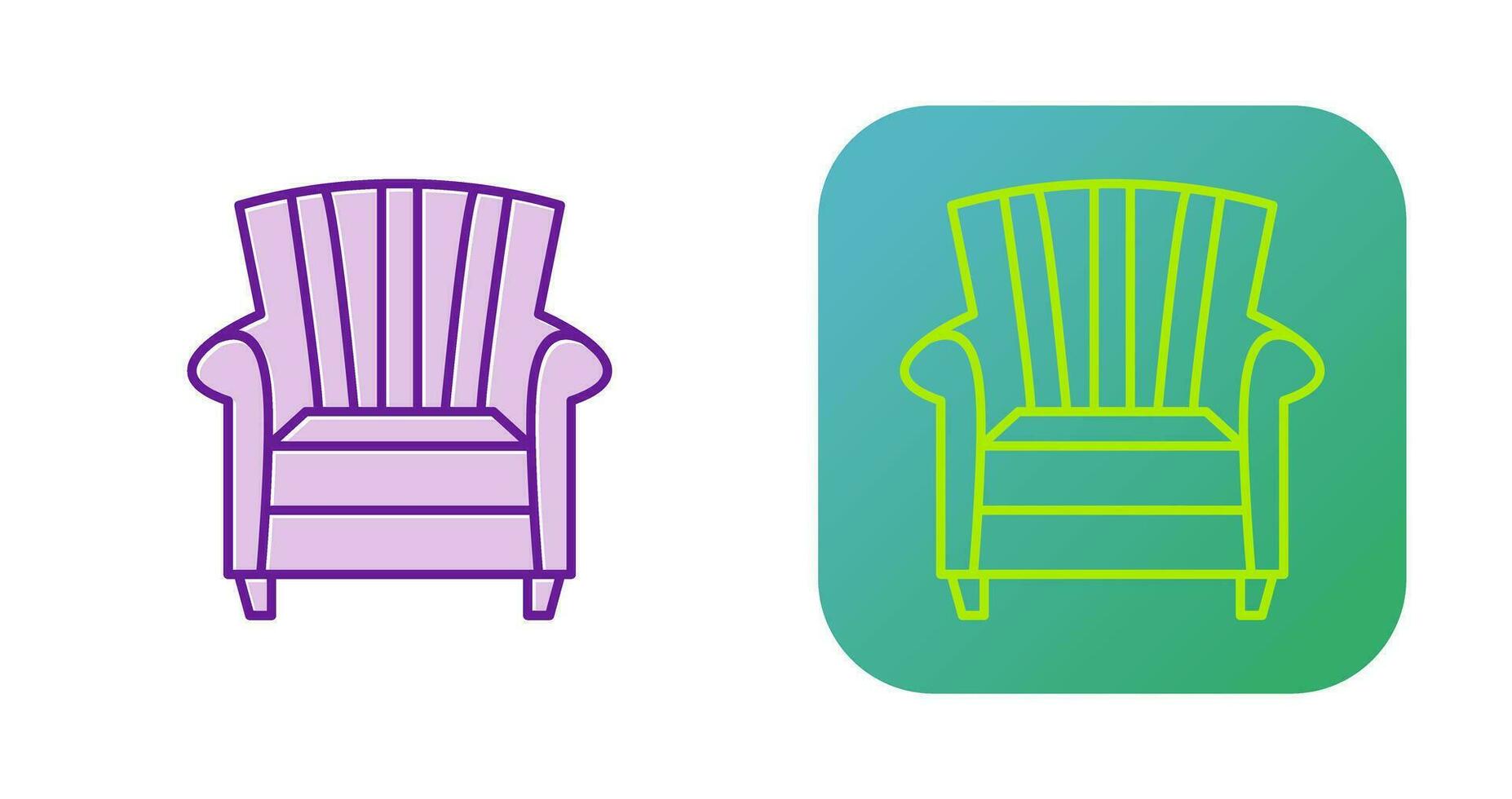 Single Sofa Vector Icon