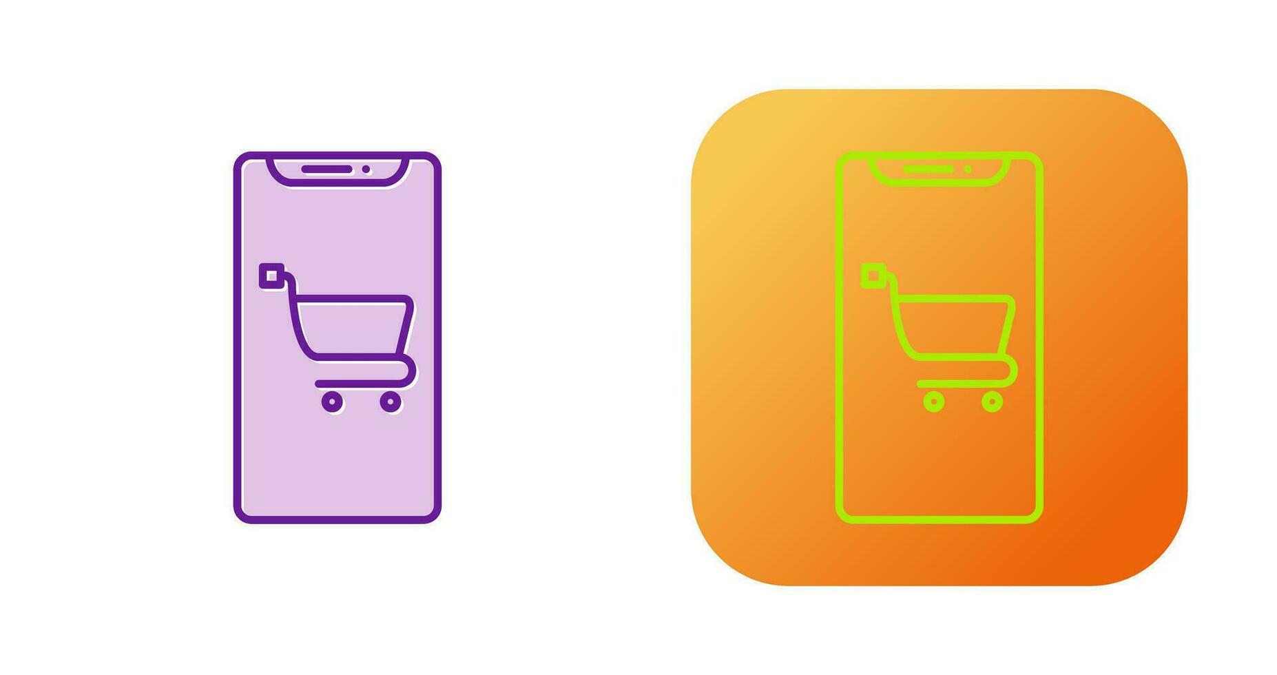 Mobile Shopping Vector Icon