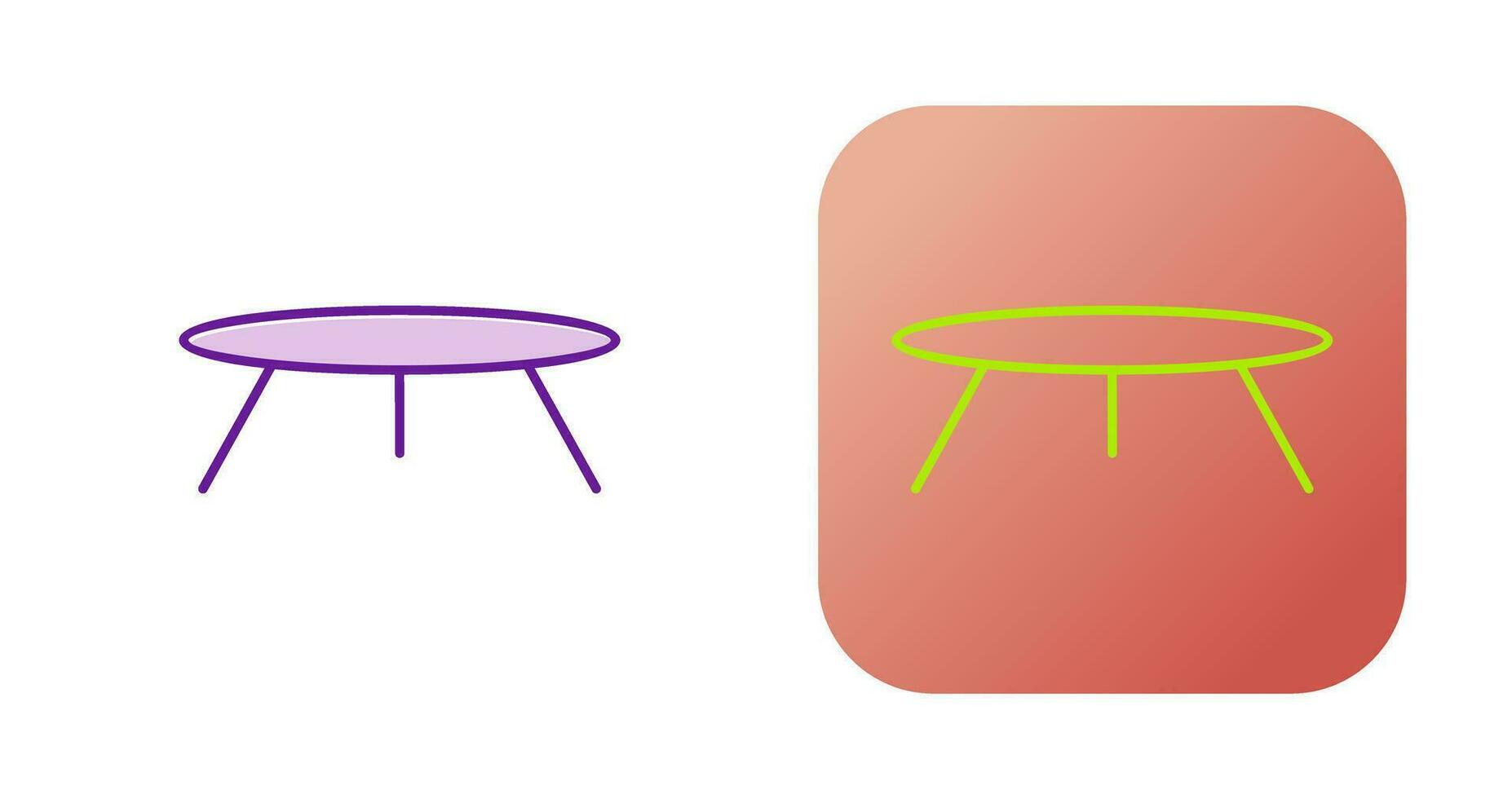 Small Table Vector Icon