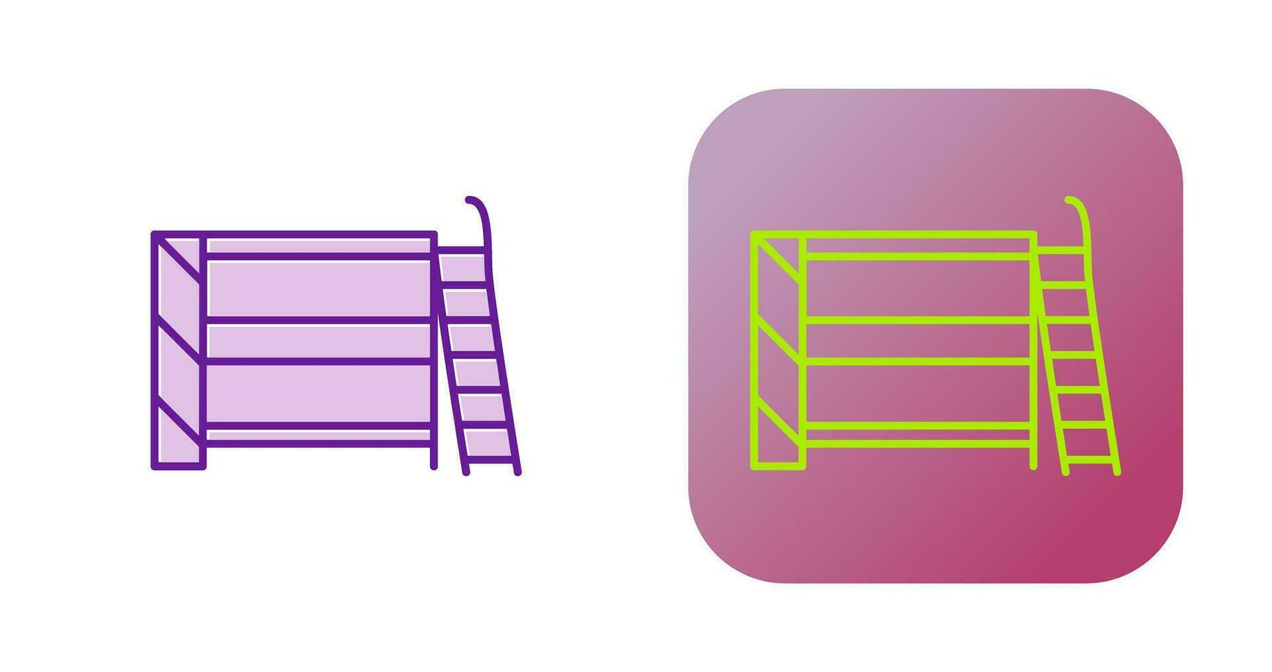 Bunk bed Vector Icon