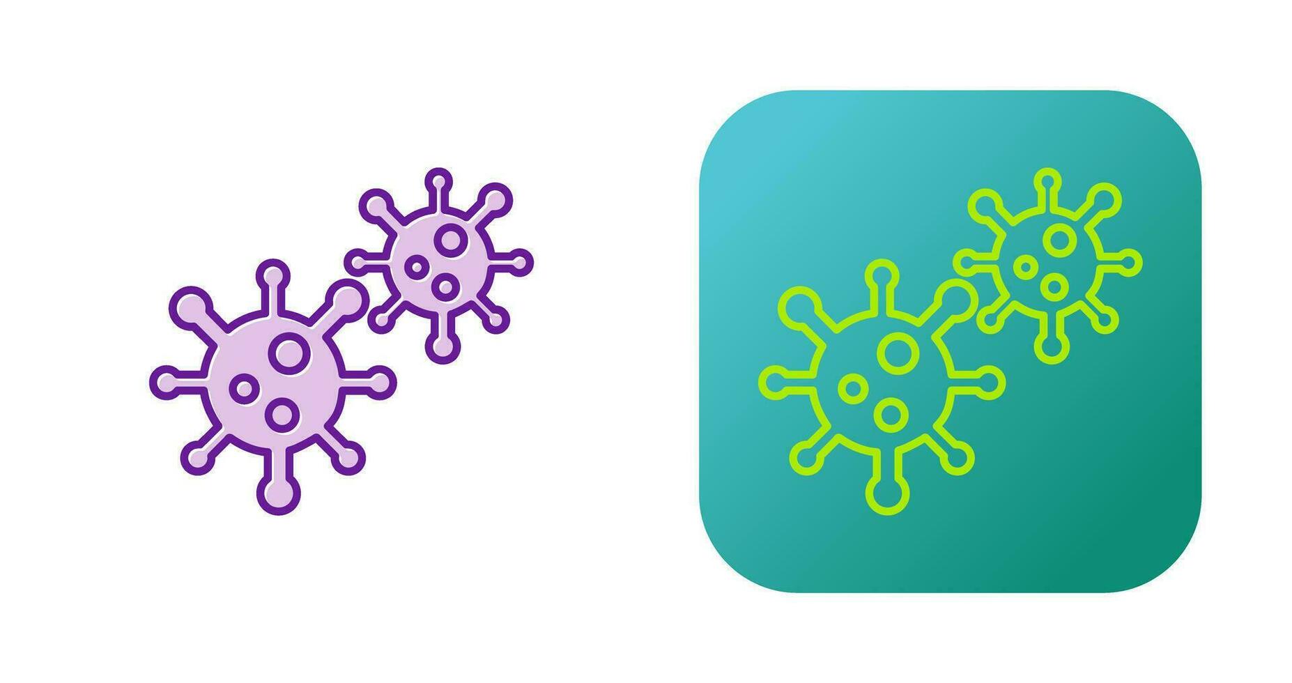 icono de vector de virus covid