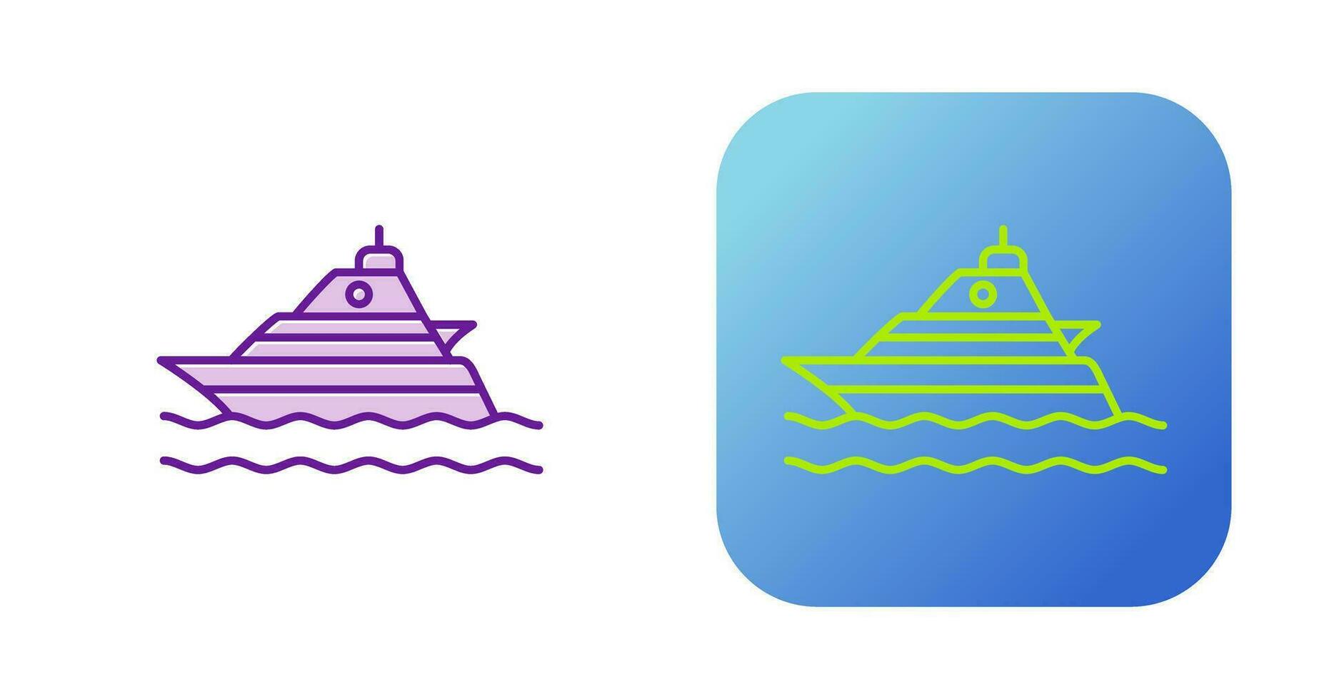 Yacht Vector Icon