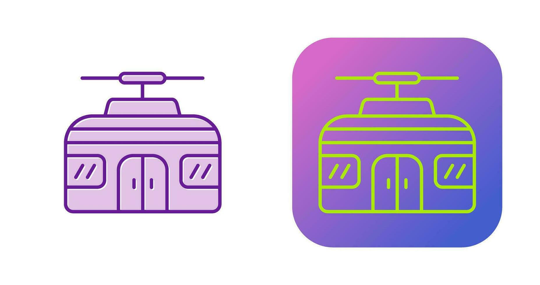 Cable Car Vector Icon