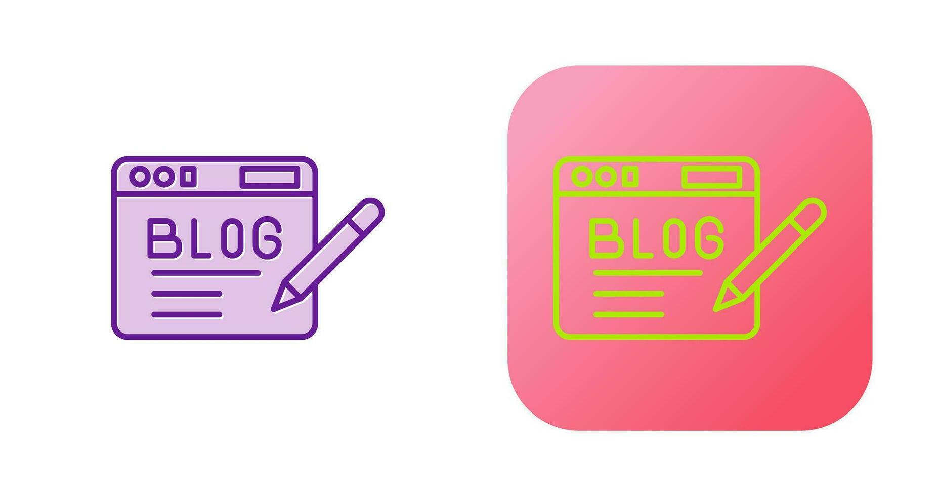 Blog Vector Icon