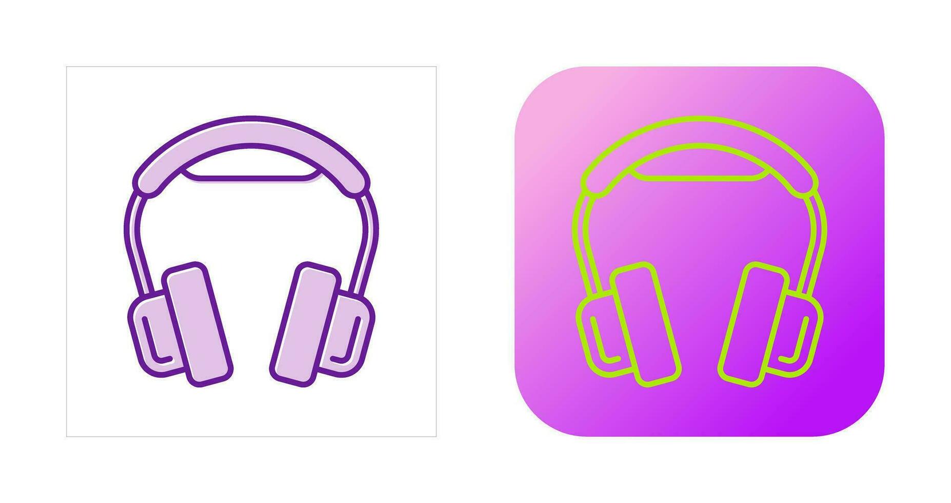 icono de vector de auriculares