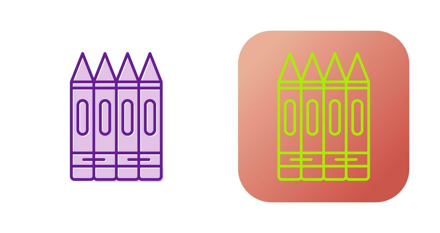 Crayons Vector Icon